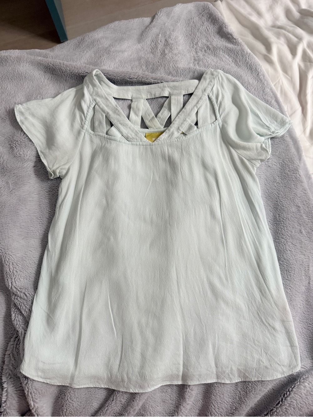 Maeve Light Blue / Mint Top - Size 0